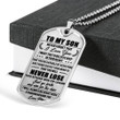 SON DOG TAG, DOG TAG FOR SON, GIFT FOR SON BIRTHDAY, DOG TAGS FOR SON, ENGRAVED DOG TAG FOR SON, FATHER AND SON DOG TAG-116