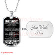 SON DOG TAG, TO MY SON DOG TAG: BEST GIFT FOR SON FROM PARENT, AMAZING SON DOG TAG-1