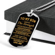 SON DOG TAG, DOG TAG FOR SON, GIFT FOR SON BIRTHDAY, DOG TAGS FOR SON, ENGRAVED DOG TAG FOR SON, FATHER AND SON DOG TAG-39
