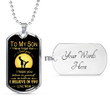 SON DOG TAG, DOG TAG FOR SON, GIFT FOR SON BIRTHDAY, DOG TAGS FOR SON, ENGRAVED DOG TAG FOR SON, FATHER AND SON DOG TAG-31