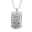 SON DOG TAG, DOG TAG FOR SON, GIFT FOR SON BIRTHDAY, DOG TAGS FOR SON, ENGRAVED DOG TAG FOR SON, FATHER AND SON DOG TAG-151