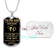 SON DOG TAG, TO MY SON DOG TAG, SON NECKLACE, GIFT FOR SON DOG TAG-2