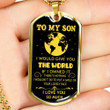 SON DOG TAG, DOG TAG FOR SON, GIFT FOR SON BIRTHDAY, DOG TAGS FOR SON, ENGRAVED DOG TAG FOR SON, FATHER AND SON DOG TAG-70