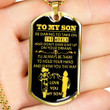 SON DOG TAG, DOG TAG FOR SON, GIFT FOR SON BIRTHDAY, DOG TAGS FOR SON, ENGRAVED DOG TAG FOR SON, FATHER AND SON DOG TAG-67