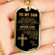 SON DOG TAG, DOG TAG FOR SON, GIFT FOR SON BIRTHDAY, DOG TAGS FOR SON, ENGRAVED DOG TAG FOR SON, FATHER AND SON DOG TAG-7