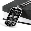 SON DOG TAG, DOG TAG FOR SON, GIFT FOR SON BIRTHDAY, DOG TAGS FOR SON, ENGRAVED DOG TAG FOR SON, FATHER AND SON DOG TAG-41