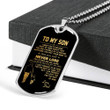 SON DOG TAG, DOG TAG FOR SON, GIFT FOR SON BIRTHDAY, DOG TAGS FOR SON, ENGRAVED DOG TAG FOR SON, FATHER AND SON DOG TAG-53