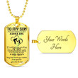SON DOG TAG, TO MY SON DOG TAG, SON NECKLACE, GIFT FOR SON DOG TAG-3