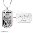 SON DOG TAG, TO MY SON DOG TAG: SON NECKLACE, BIRTHDAY GIFT FOR SON DOG TAG-9