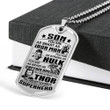 SON DOG TAG, DOG TAG FOR SON, GIFT FOR SON BIRTHDAY, DOG TAGS FOR SON, ENGRAVED DOG TAG FOR SON, FATHER AND SON DOG TAG-123