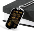 SON DOG TAG, DOG TAG FOR SON, GIFT FOR SON BIRTHDAY, DOG TAGS FOR SON, ENGRAVED DOG TAG FOR SON, FATHER AND SON DOG TAG-8
