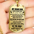 SON DOG TAG, DOG TAG FOR SON, GIFT FOR SON BIRTHDAY, DOG TAGS FOR SON, ENGRAVED DOG TAG FOR SON, FATHER AND SON DOG TAG-143
