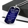 SON DOG TAG, DOG TAG FOR SON, GIFT FOR SON BIRTHDAY, DOG TAGS FOR SON, ENGRAVED DOG TAG FOR SON, FATHER AND SON DOG TAG-4