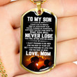 SON DOG TAG, DOG TAG FOR SON, GIFT FOR SON BIRTHDAY, DOG TAGS FOR SON, ENGRAVED DOG TAG FOR SON, FATHER AND SON DOG TAG-24