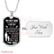 SON DOG TAG, TO MY SON DOG TAG: SON NECKLACE, BIRTHDAY GIFT FOR SON DOG TAG-8