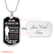 SON DOG TAG, TO MY SON DOG TAG: BEST GIFT FOR SON FROM DAD, FATHER AND SON DOG TAG-1