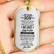 SON DOG TAG, DOG TAG FOR SON, GIFT FOR SON BIRTHDAY, DOG TAGS FOR SON, ENGRAVED DOG TAG FOR SON, FATHER AND SON DOG TAG-76