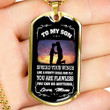 SON DOG TAG, DOG TAG FOR SON, GIFT FOR SON BIRTHDAY, DOG TAGS FOR SON, ENGRAVED DOG TAG FOR SON, FATHER AND SON DOG TAG-3