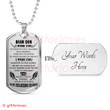 SON DOG TAG, TO MY SON DOG TAG: BEST GIFT FOR SON FROM PARENT, GIFT FOR SON DOG TAG-2
