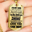 SON DOG TAG, DOG TAG FOR SON, GIFT FOR SON BIRTHDAY, DOG TAGS FOR SON, ENGRAVED DOG TAG FOR SON, FATHER AND SON DOG TAG-159