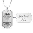 SON DOG TAG, DOG TAG FOR SON, GIFT FOR SON BIRTHDAY, DOG TAGS FOR SON, ENGRAVED DOG TAG FOR SON, FATHER AND SON DOG TAG-130