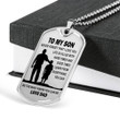 SON DOG TAG, DOG TAG FOR SON, GIFT FOR SON BIRTHDAY, DOG TAGS FOR SON, ENGRAVED DOG TAG FOR SON, FATHER AND SON DOG TAG-120