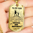 SON DOG TAG, DOG TAG FOR SON, GIFT FOR SON BIRTHDAY, DOG TAGS FOR SON, ENGRAVED DOG TAG FOR SON, FATHER AND SON DOG TAG-144