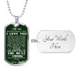 SON DOG TAG, DOG TAG FOR SON, GIFT FOR SON BIRTHDAY, DOG TAGS FOR SON, ENGRAVED DOG TAG FOR SON, FATHER AND SON DOG TAG-66