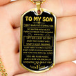 SON DOG TAG, DOG TAG FOR SON, GIFT FOR SON BIRTHDAY, DOG TAGS FOR SON, ENGRAVED DOG TAG FOR SON, FATHER AND SON DOG TAG-54