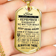 SON DOG TAG, DOG TAG FOR SON, GIFT FOR SON BIRTHDAY, DOG TAGS FOR SON, ENGRAVED DOG TAG FOR SON, FATHER AND SON DOG TAG-164