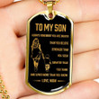 SON DOG TAG, DOG TAG FOR SON, GIFT FOR SON BIRTHDAY, DOG TAGS FOR SON, ENGRAVED DOG TAG FOR SON, FATHER AND SON DOG TAG-22