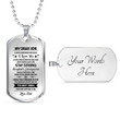 SON DOG TAG, DOG TAG FOR SON, GIFT FOR SON BIRTHDAY, DOG TAGS FOR SON, ENGRAVED DOG TAG FOR SON, FATHER AND SON DOG TAG-111