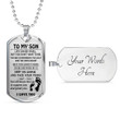 SON DOG TAG, DOG TAG FOR SON, GIFT FOR SON BIRTHDAY, DOG TAGS FOR SON, ENGRAVED DOG TAG FOR SON, FATHER AND SON DOG TAG-146
