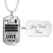 SON DOG TAG, DOG TAG FOR SON, GIFT FOR SON BIRTHDAY, DOG TAGS FOR SON, ENGRAVED DOG TAG FOR SON, FATHER AND SON DOG TAG-109