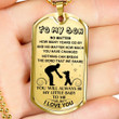 SON DOG TAG, DOG TAG FOR SON, GIFT FOR SON BIRTHDAY, DOG TAGS FOR SON, ENGRAVED DOG TAG FOR SON, FATHER AND SON DOG TAG-148