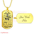 GRANDSON DOG TAG, TO MY GRANDSON: I WISH YOU THE STRENGTH TO FACE CHALLENGES DOG TAG-2