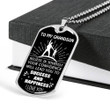GRANDSON DOG TAG, TO MY GRANDSON DOG TAG : GRANDSON GIFTS FROM GRANDPARENTS, GRANDSON BIRTHDAY DOG TAG-4