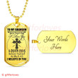 GRANDSON DOG TAG, TO MY GRANDSON DOG TAG: NEVER FORGET THAT I LOVE YOU DOG TAG-2
