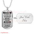 GRANDSON DOG TAG, TO MY GRANDSON DOG TAG: BIRTHDAY GIFT FOR GRANDSON FROM PARENT, DOG TAG-2