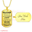 GRANDSON DOG TAG, TO MY GRANDSON DOG TAG: GRANDSON A PRECIOUS GIFT FROM THE LORD ABOVE DOG TAG-2