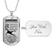 GRANDSON DOG TAG, TO MY GRANDSON DOG TAG : GRANDSON GIFTS FROM GRANDPARENTS, GRANDSON BIRTHDAY DOG TAG-2