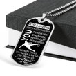 GRANDSON DOG TAG, TO MY GRANDSON DOG TAG : GRANDSON GIFTS FROM GRANDPARENTS, GRANDSON BIRTHDAY DOG TAG-1