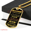GRANDSON DOG TAG, TO MY GRANDSON DOG TAG: GRANDSON A PRECIOUS GIFT FROM THE LORD ABOVE DOG TAG-1