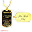 GRANDSON DOG TAG, TO MY GRANDSON DOG TAG: GRANDSON A PRECIOUS GIFT FROM THE LORD ABOVE DOG TAG-1