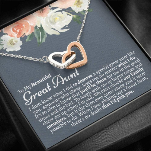 Aunt gift from niece, nephew Aunt Necklace, Great Aunt Gift, Great Aunt Necklace From Niece, To My Great Auntie, Sentimental Great Auntie Gift