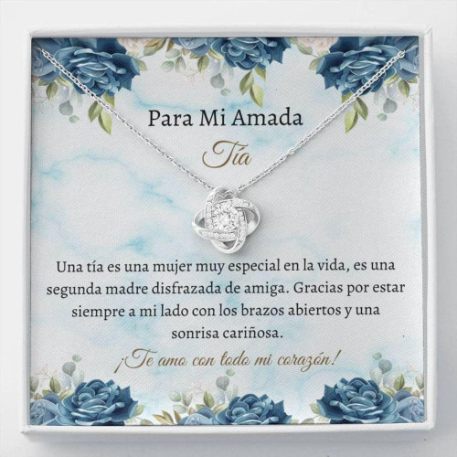Aunt gift from niece, nephew Aunt Necklace, Spanish Aunt Necklace  Tia Collar Regalo  Latina Auntie Gift  Mejor Tia