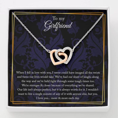 Valentine's day gifts for her Girlfriend Necklace, To My Girlfriend Gift Necklace, Necklace For Girlfriend, Gift For Her, Anniversary Gift