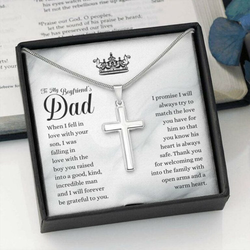 Fatherinlaw Necklace, Boyfriends Dad Necklace Father's Day Gift, Gift For Boyfriend's Dad Christmas gift for dad