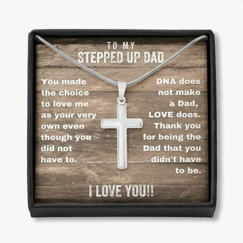 Dad Necklace, Bonus Dad Necklace, To My Stepped Up Dad Necklace, Gift For Stepfather, Step Dad Fathers Day Gift Christmas gift for dad