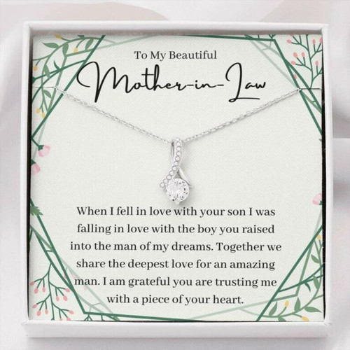 Mother-in-law Necklace, To My Mother In Law Gift Necklace, Mother In Law Gifts For Birthday, Anniversary Mother Day Gift for Boyfriend's Mom, Mother In Law